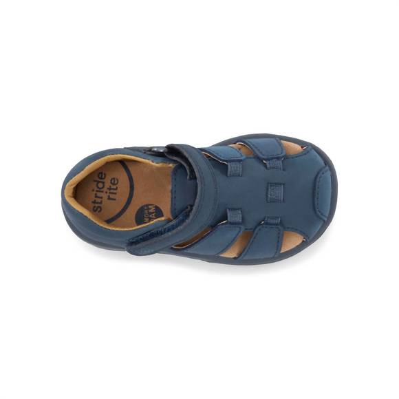 NEW STRIDE RITE little kids archie sandal in navy - Picture 6 of 7
